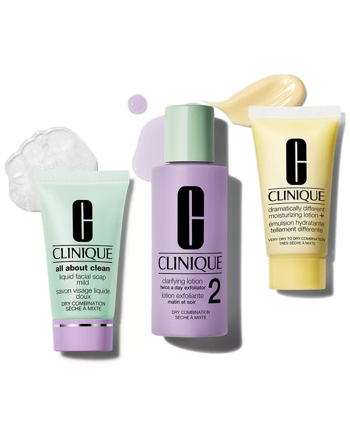 Clinique 3-Pc. Skin School Supplies Cleanse & Refresh Set - Dry Combination