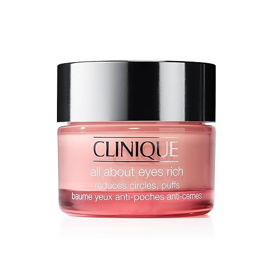 Clinique All About Eyes Rich Reduce Circles, Puffs All Skin Types 1 OZ./30 ml