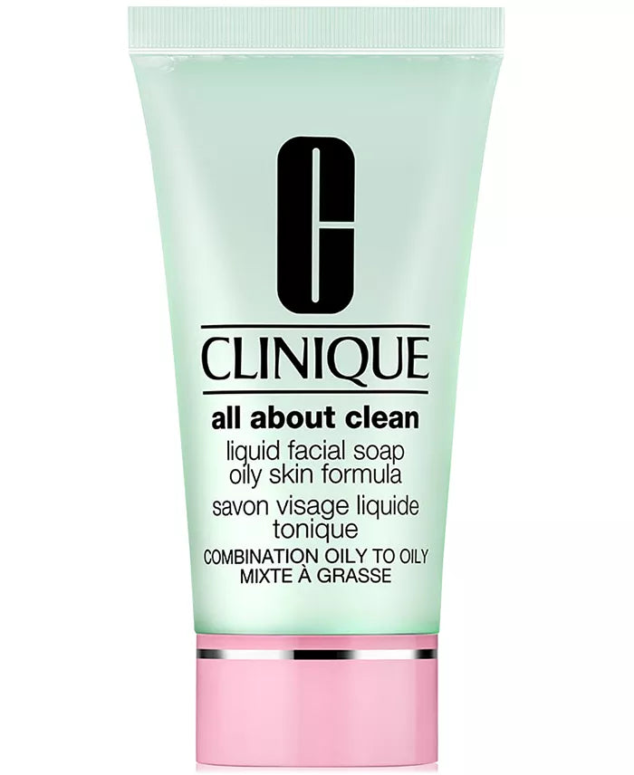 Clinique All About Clean Liquid Facial Soap Oily Skin Formula, Combination Oily To Oily 6.7Fl. oz./200ml