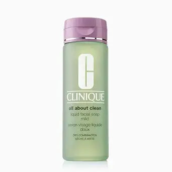 Clinique All About Clean Liquid Facial Soap Mild, Dry Combination 6.7 Fl. Oz./200 ML