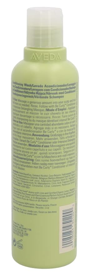 Aveda Be Curly Co-Wash Moisturizes Curly To Coily Hair, Cleanses Scalp And Fights Frizz 8.5 FL. OZ./250 ml