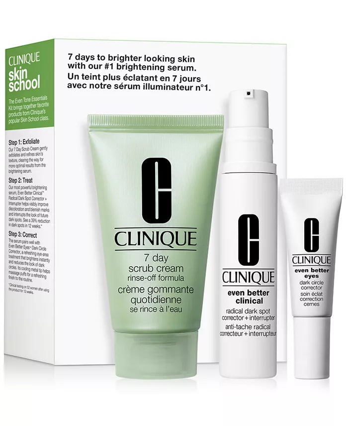 Clinique 3-Pc. Skin School Supplies Even Tone Essentials Set