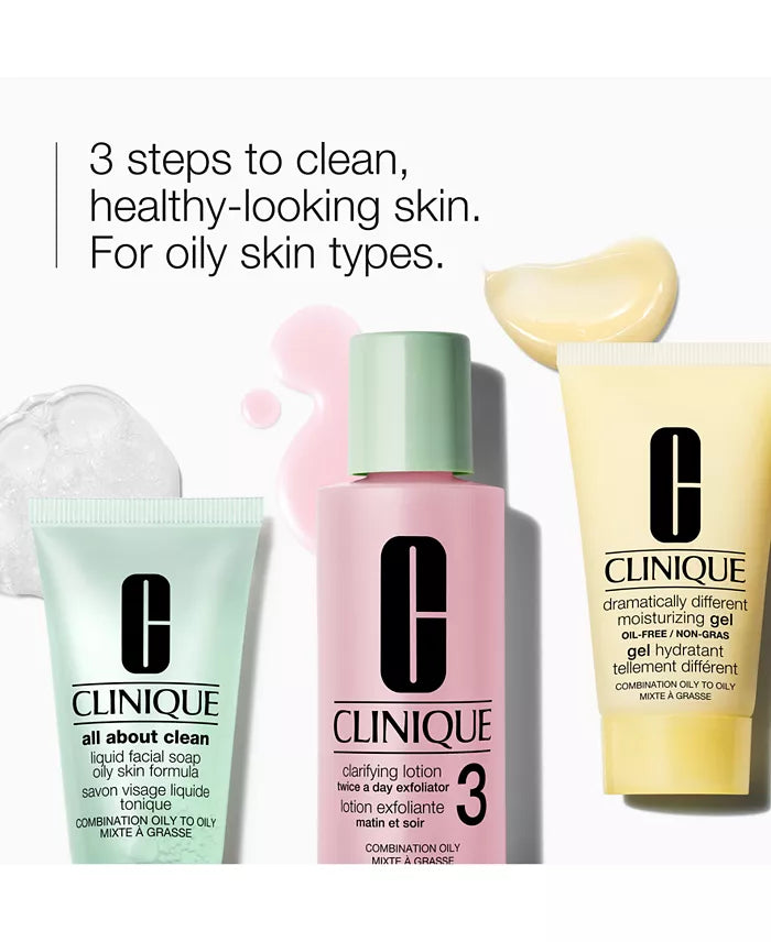 Clinique 3-Pc. Skin School Supplies Cleanse & Refresh Set - Combination Oily To Oily