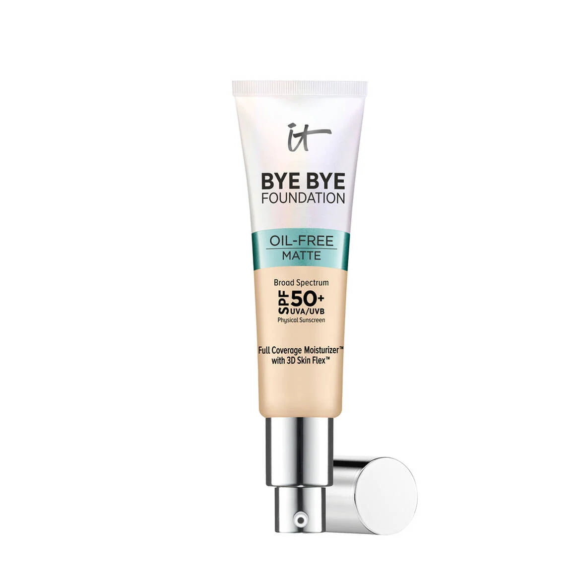 It Cosmetics Bye Bye Foundation Oil Free Matte SPF50 Full Coverage Moisturizer Fair 1FL. OZ./30 ml